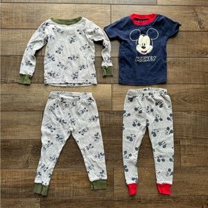 2T Mickey Pajama Set Bundle Disney Toddler